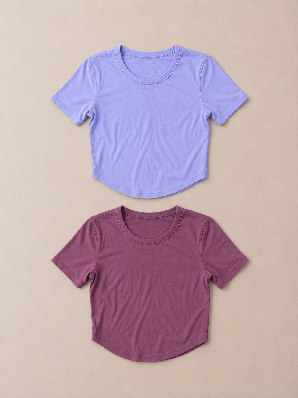 Lululemon Hold Tight Cropped T-Shirt Bundle Set of 2 Size 4 (Small)